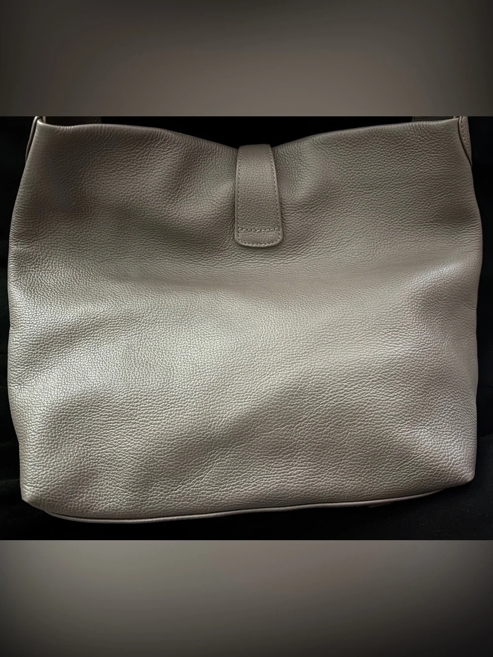 Dooney & Bourke Pebbled Leather Hobo Shoulder Bag With Duck Logo Clasp